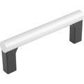 Kipp Tubular Handle L=112 Aluminum, Natural Anodized, Comp:Polyamide, Comp:Black, A=100, D=M04 K0236.1100042